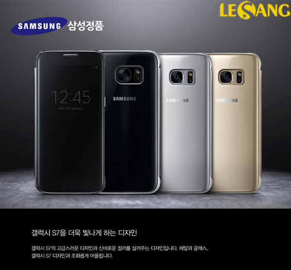 Bao da Galaxy S7 edge Clear View chính hãng Samsung (Full Box) 1