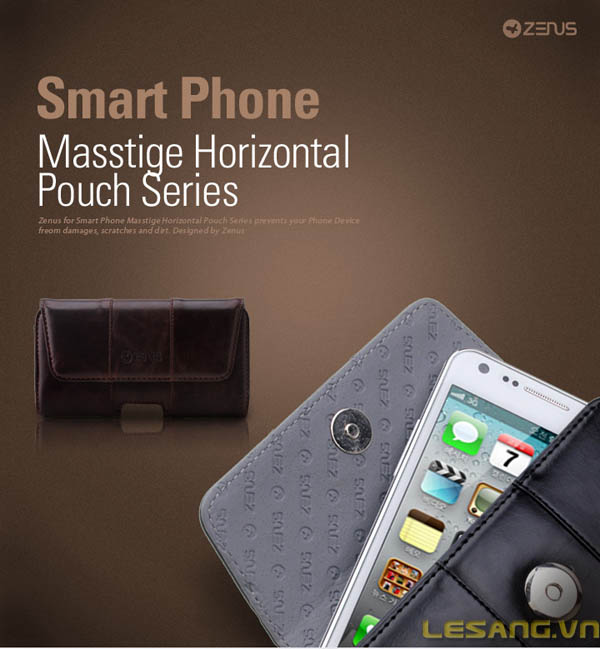 Bao da đeo thắt lưng HTC One Zenus Pouch