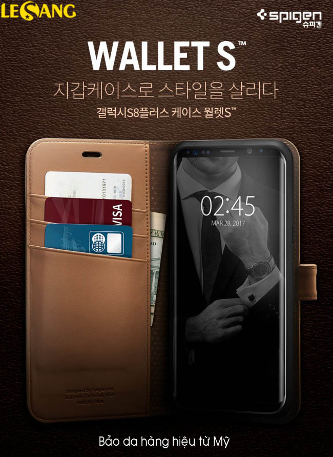 Bao da Galaxy S8 Spigen Wallet S (USA) 12