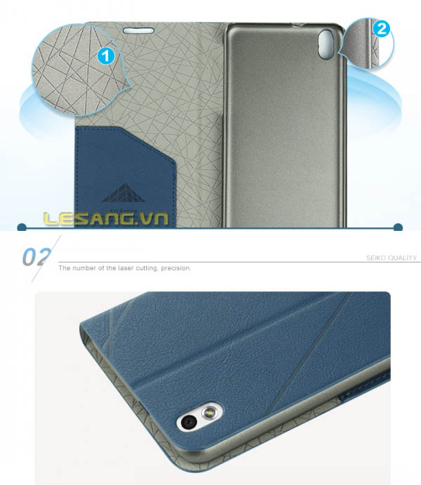 Bao da HTC Desire 816 Vpower thời trang 3