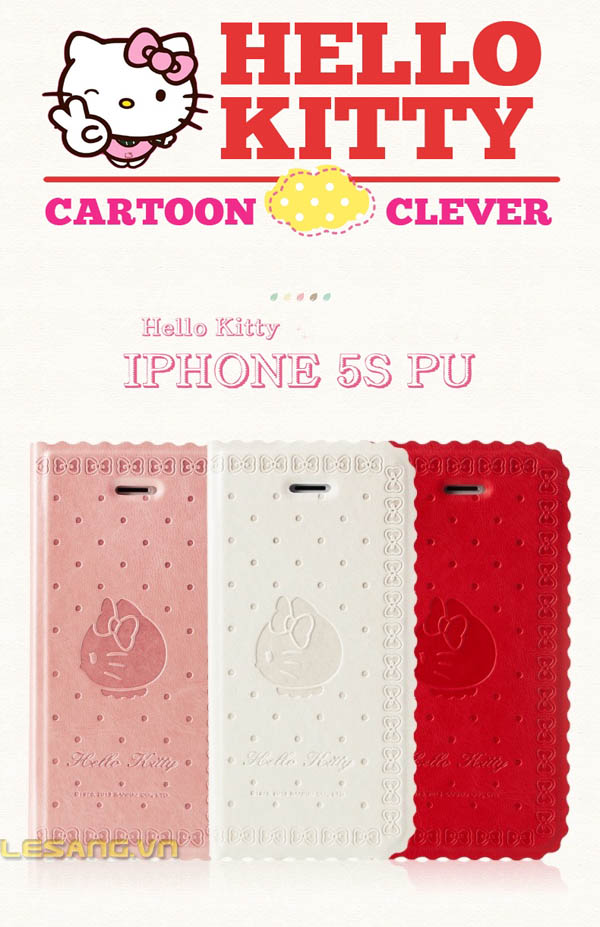 Bao da iphone 5s/s X-doira Hello Kitty 1