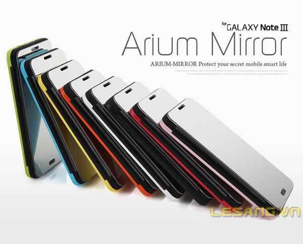 Bao da Galaxy Note 3 Arium Mirror mặt gương 2