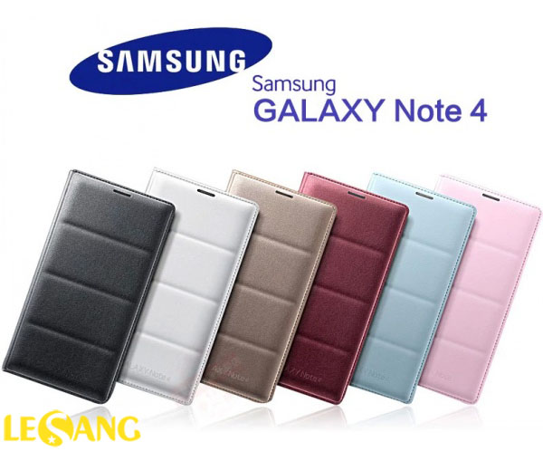 Bao da Note 4 Flip Wallet chính hãng Samsung 1