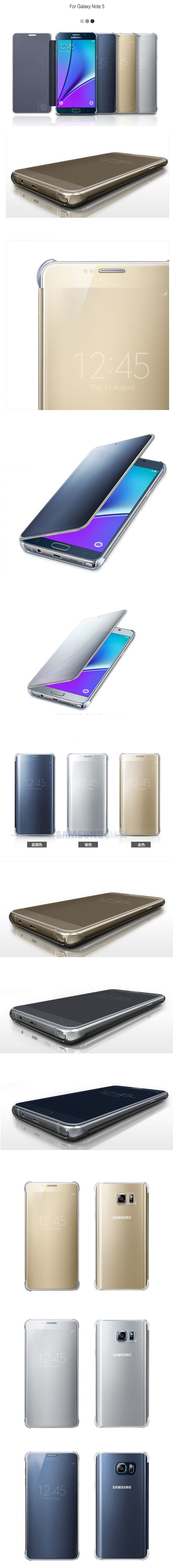 Bao da Note 5 Clear View Cover chính hãng Samsung 123