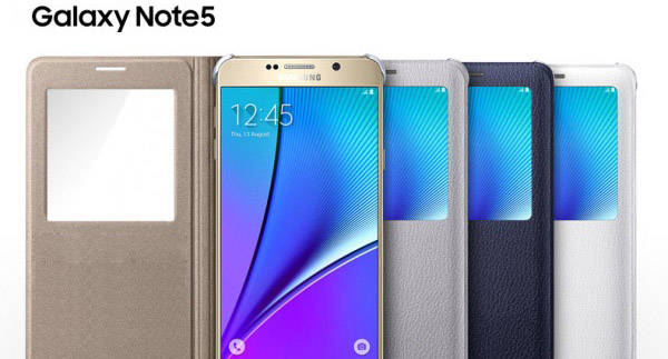 Bao da S View Galaxy Note 5 chính hãng Samsung 123