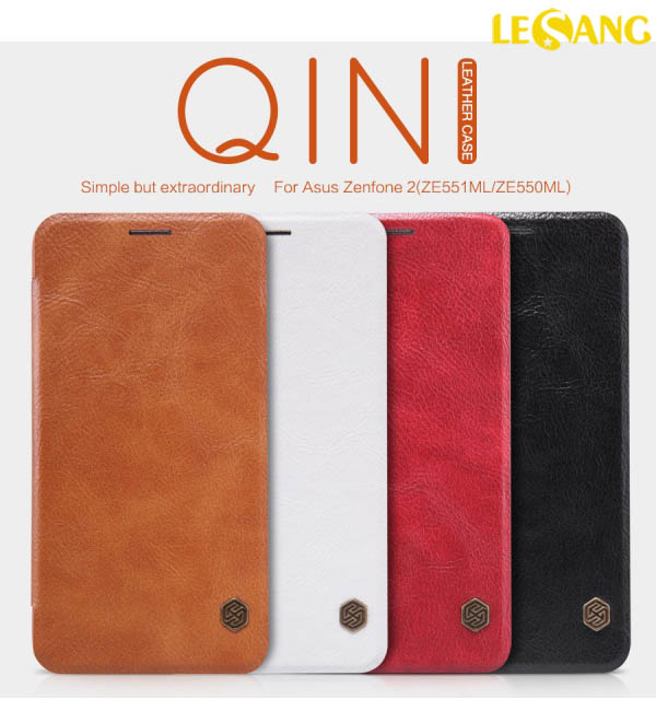 Bao da Zenfone 2 5.5 inch Nillkin QIN Leather 1