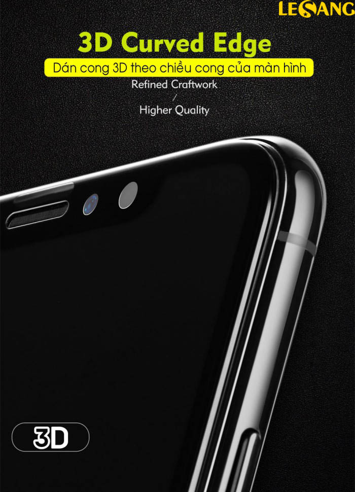 Miếng dán cường lực iPhone X Benks 3D Xpro+ Full màn hình 3
