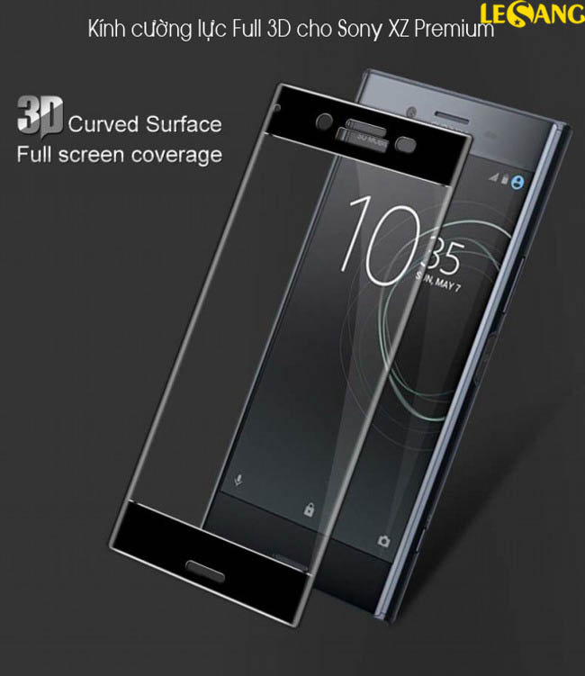 Dán kính cường lực Sony XZ Premium Full màn hình IMAK 3D Glass 1
