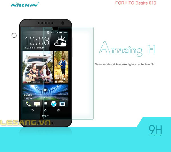 Miếng dán kính cường lực HTC Desire 610 Nillkin Amazing chống vỡ - 3