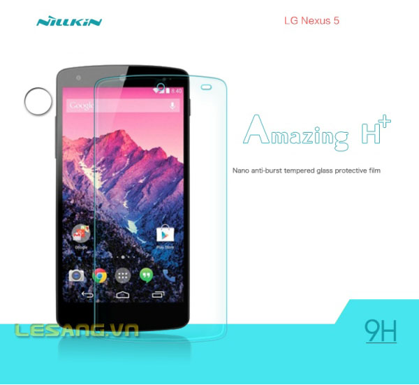 Miếng dán kính cường lực Nexus 5 Nillkin Amazing H+ - 3