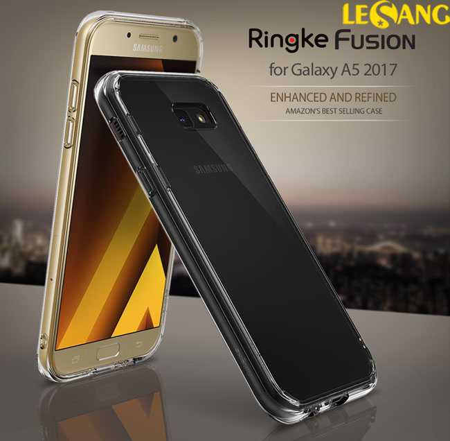 Ốp lưng Galaxy A5 (2017) Ringke Fusion trong suốt 1