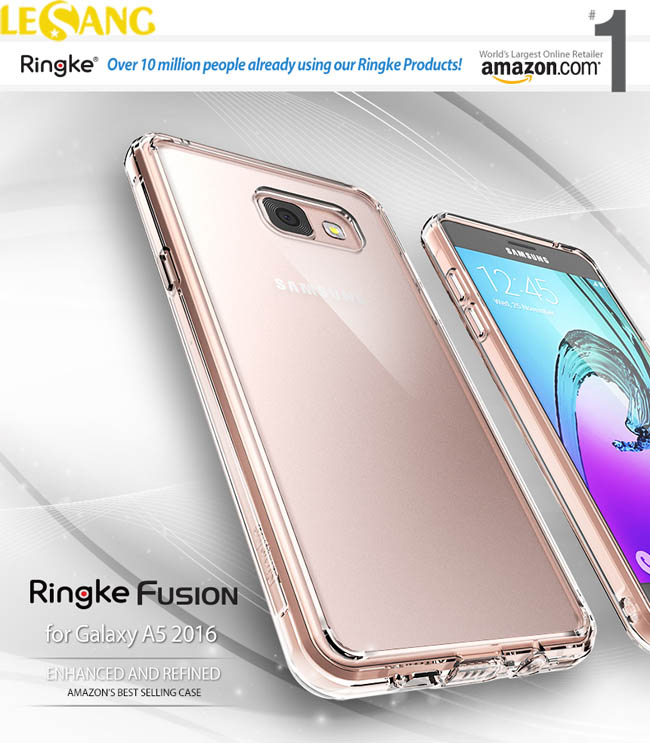 Ốp lưng Galaxy A5 (2016) Ringke Fusion trong suốt 1