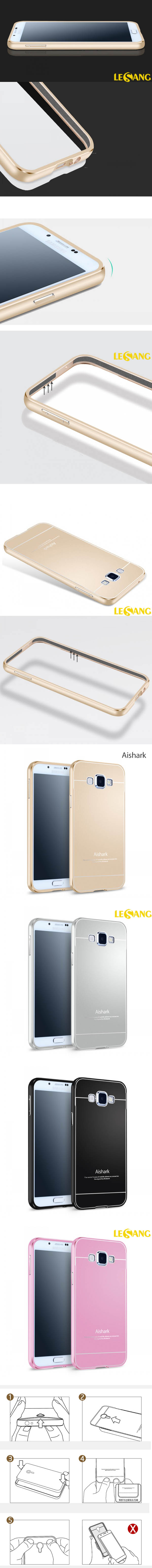 Ốp lưng Galaxy A8 Aishark Armor Metal 3