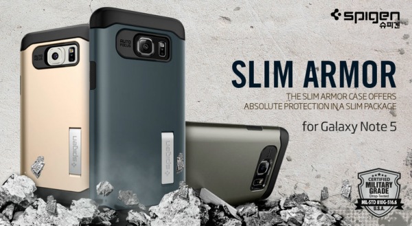 Ốp lưng Galaxy Note 5 Spigen (SGP) Slim Armor 1