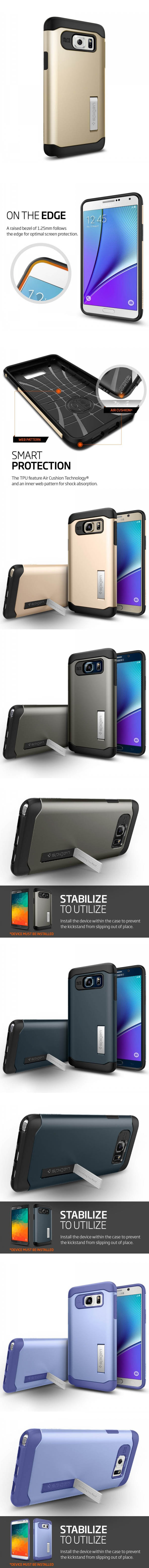 Ốp lưng Galaxy Note 5 Spigen (SGP) Slim Armor 33