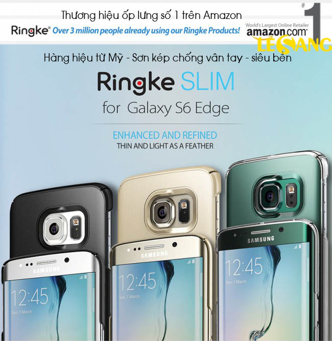 Ốp lưng Galaxy S6 Edge Ringke Slim 360 (USA) 1