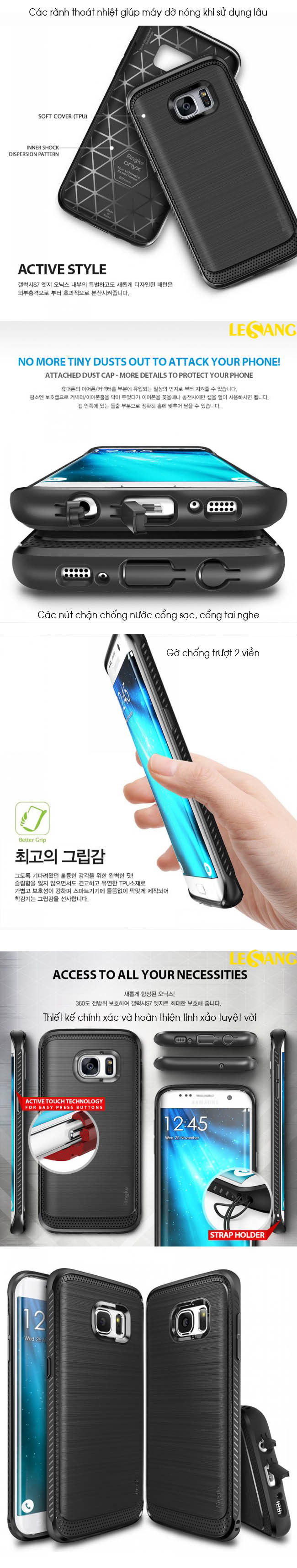 Ốp lưng Galaxy S7 Edge Ringke Onyx chống sốc (USA) 33
