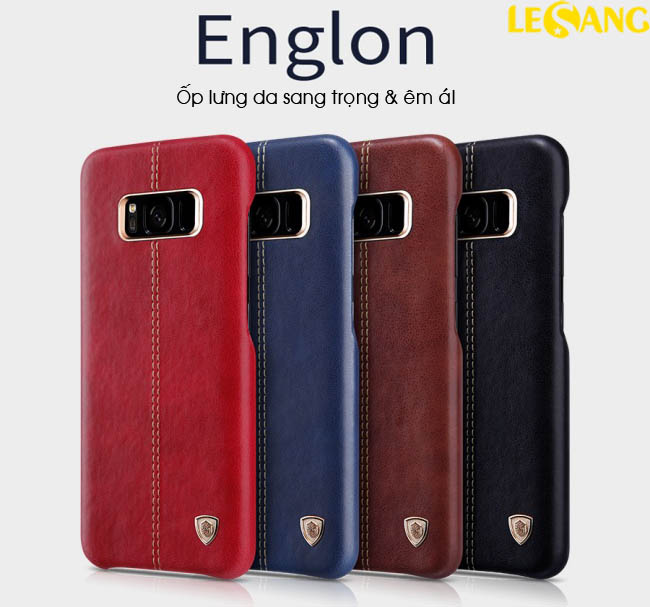 Ốp lưng Galaxy S8 Englon Leather Cover 1