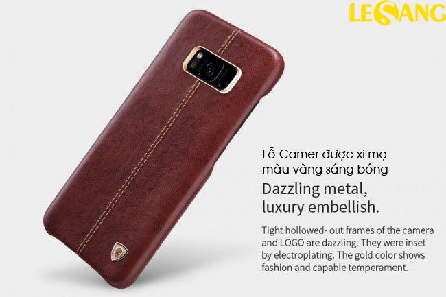 Ốp lưng Galaxy S8 Englon Leather Cover 2