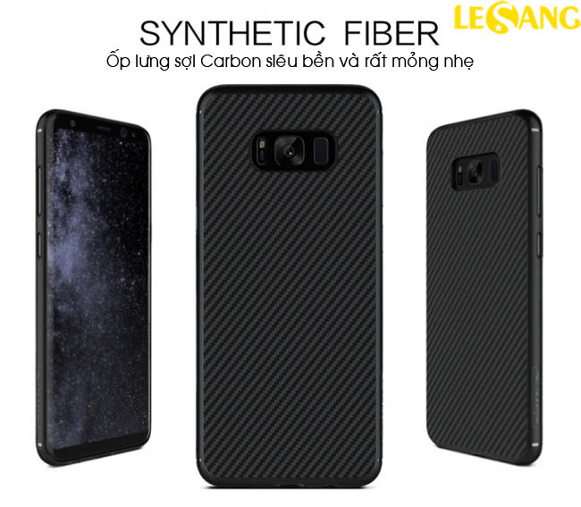 Ốp lưng Galaxy S8 plus Synthetic Fiber Green Carbon 1