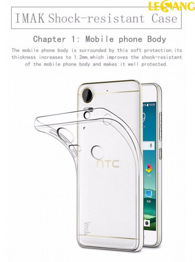 Ốp lưng HTC Desire 10 PRO imak Silicone Case 2