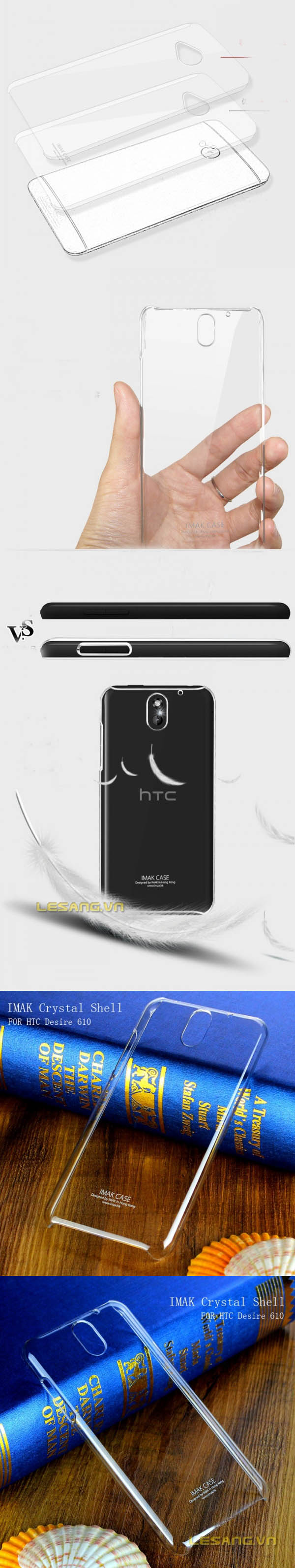 Ốp lưng HTC Desire 610 imak trong suốt 3
