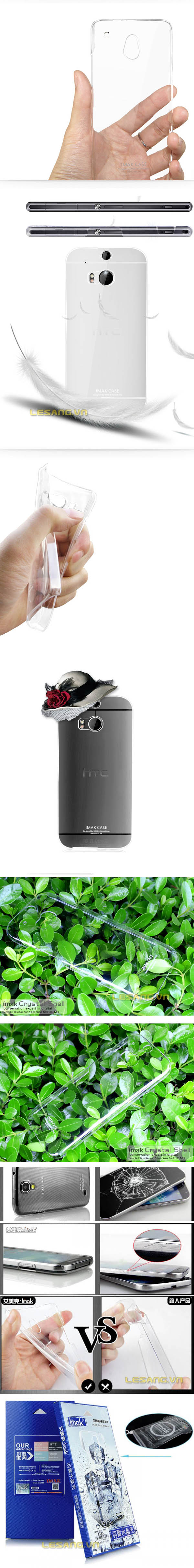 Ốp lưng HTC One M8 imak trong suốt 2365