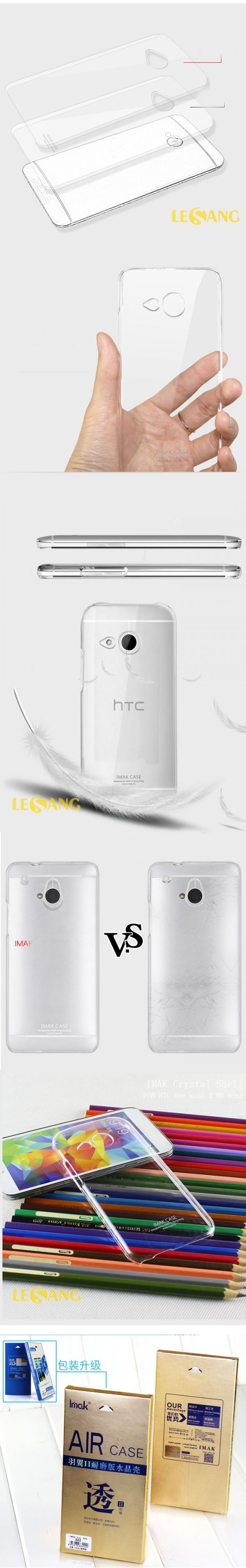 Ốp lưng HTC One M8 Mini imak trong suốt 456
