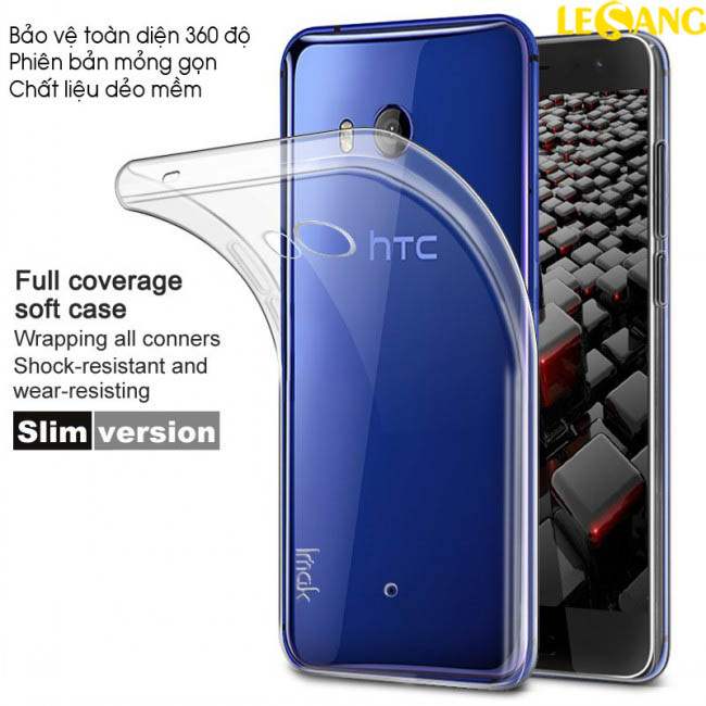 Ốp lưng HTC U11 imak TPU nhựa dẻo trong suốt 2