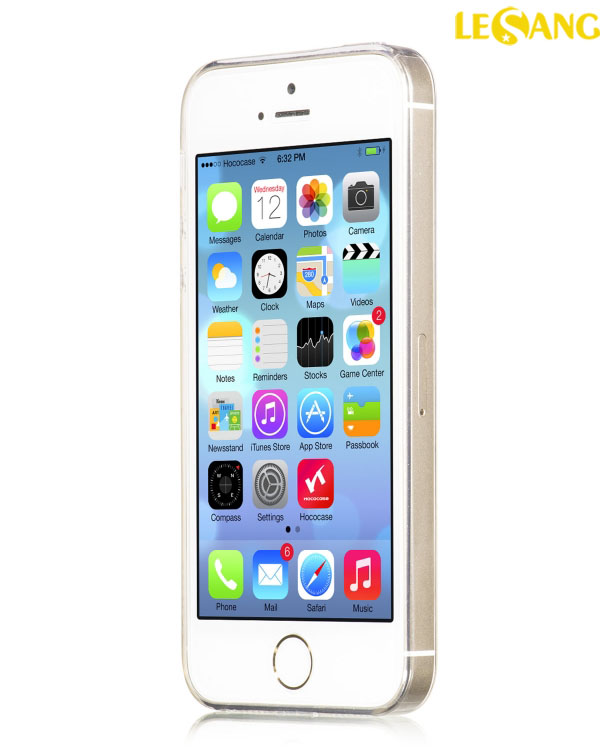 Ốp lưng iphone 5S/5 HOCO nhựa dẻo trong suốt 2