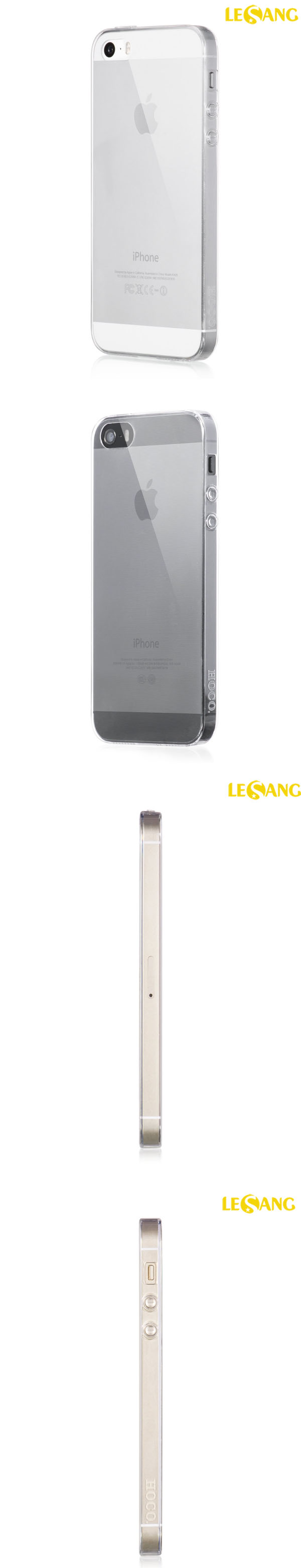 Ốp lưng iphone 5S/5 HOCO nhựa dẻo trong suốt 3