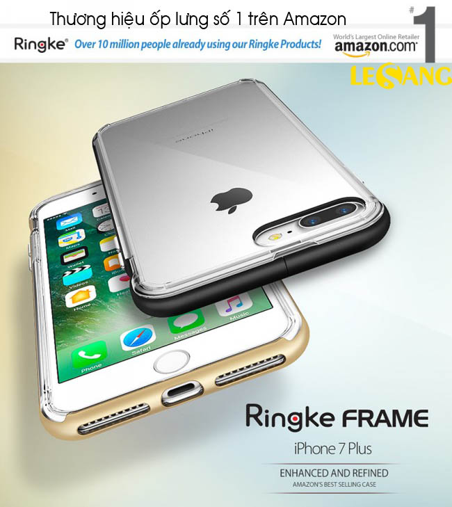 Ốp lưng iphone 7 Plus Ringke Frame Bumper (USA) 1