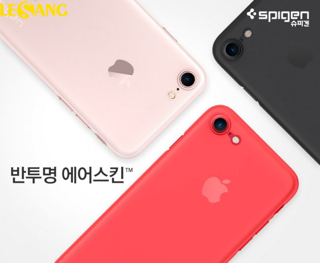 Ốp lưng iphone 7 Spigen Air Skin 0.4mm mỏng nhất 1