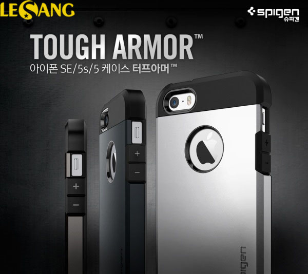Ốp lưng iphone SE/5S/5 Spigen Tough Armor  chống sốc (2016) 1
