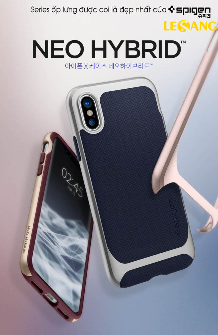 Ốp lưng iPhone X Spigen Neo Hybrid viền kép cực đẹp - 3