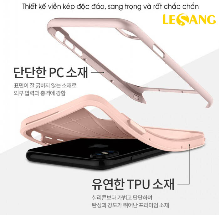 Ốp lưng iPhone X Spigen Neo Hybrid viền kép cực đẹp - 5