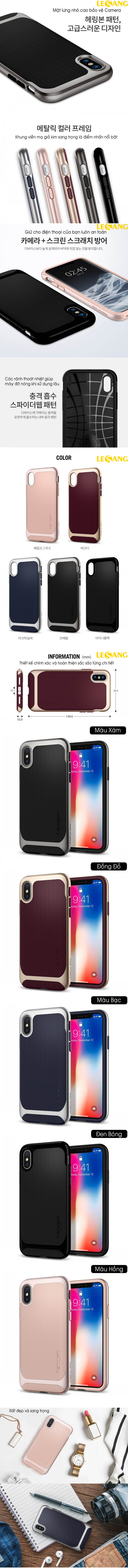 Ốp lưng iPhone X Spigen Neo Hybrid viền kép cực đẹp - 7