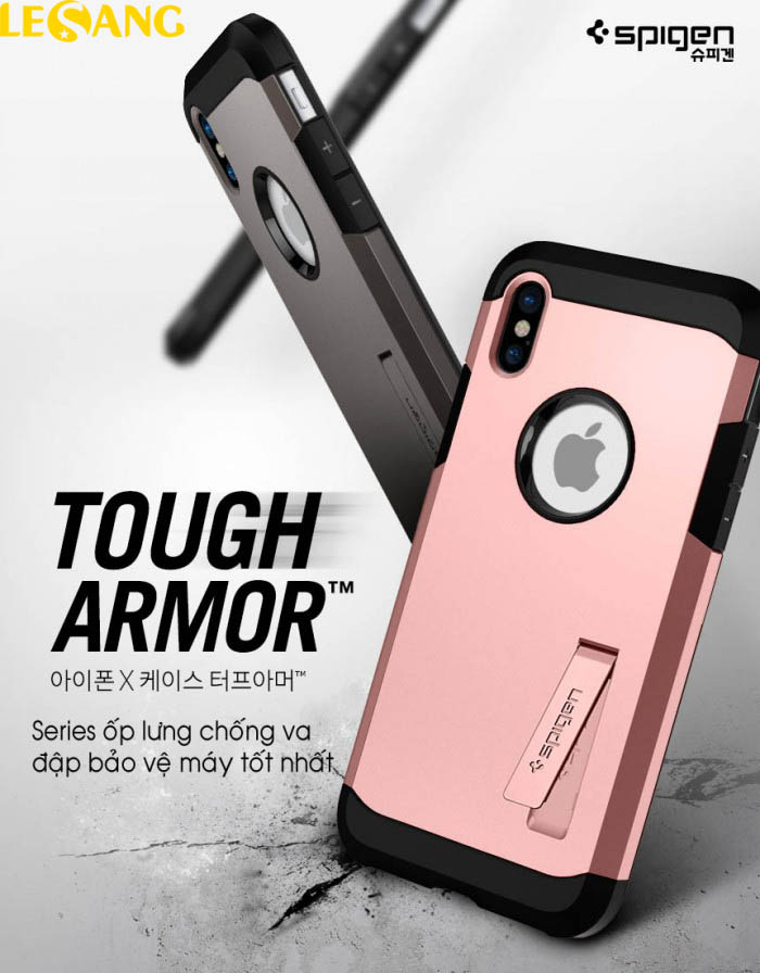 Ốp lưng iPhone X / iPhone 10 Spigen Tough Armor chống va đập 1