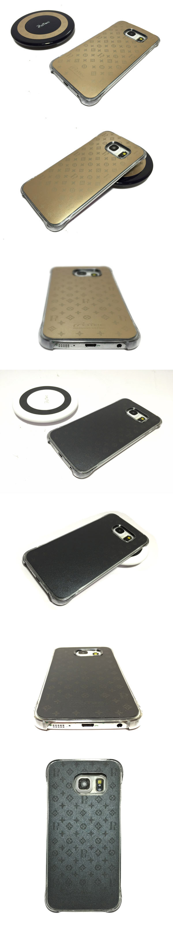 Combo Ốp lưng da + sạc không dây Galaxy S6 Edge Protec - 7