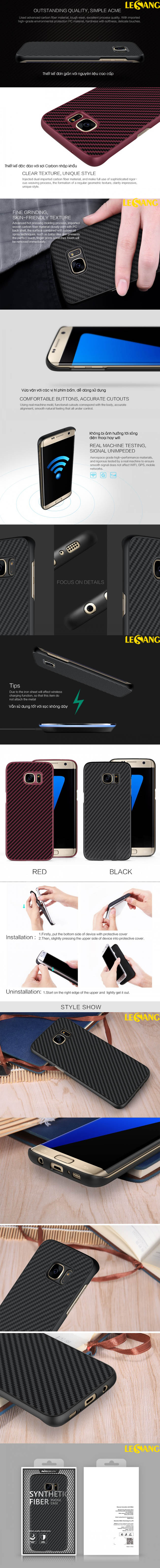 Ốp lưng Galaxy S8 Synthetic Fiber Green Carbon 333