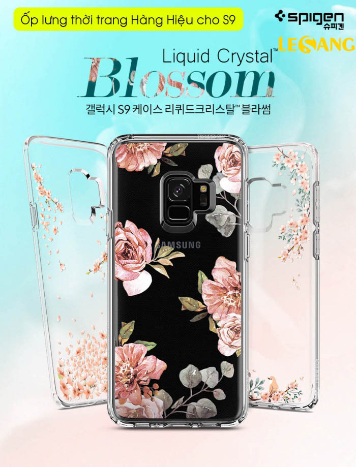 Ốp lưng Galaxy S9 Spigen Liquid Crytal Blossom 1