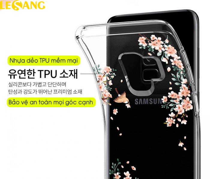 Ốp lưng Galaxy S9 Spigen Liquid Crytal Blossom 3