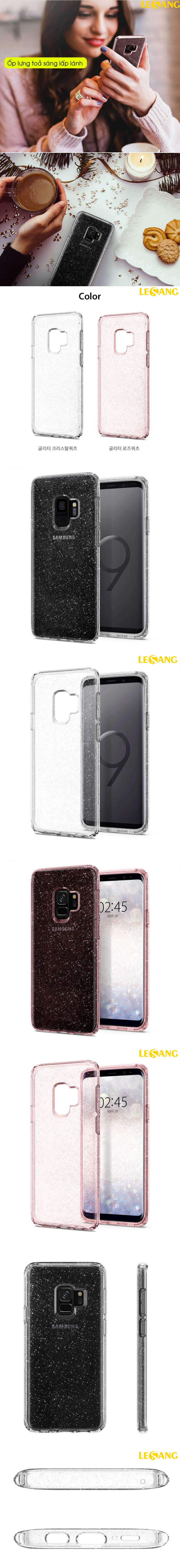Ốp lưng Galaxy S9 Spigen Liquid Crystal Glitter 2536