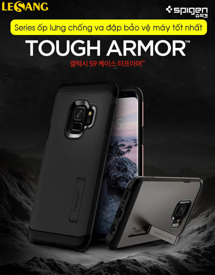 Ốp lưng Samsung S9 Spigen Tough Armor chống sốc 1