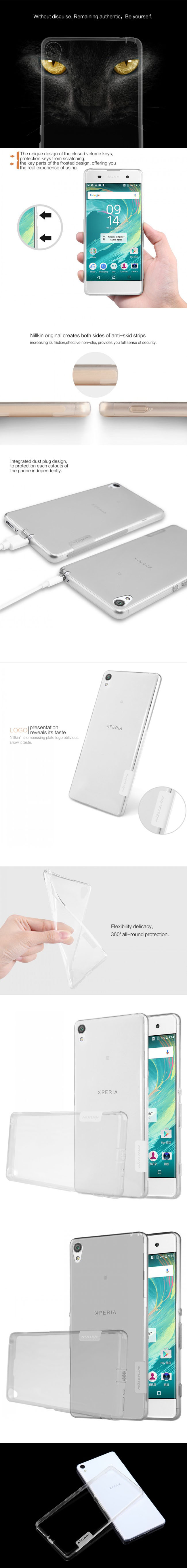 Ốp lưng Sony XA Nillkin TPU nhựa dẻo trong suốt 33
