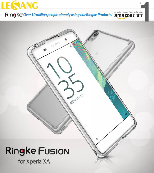 Ốp lưng Sony XA Ringke Fusion trong suốt 1