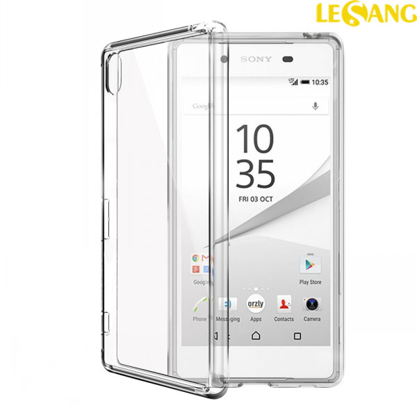 Ốp lưng Sony Z5 Premium Orzly Fushion trong suốt 1