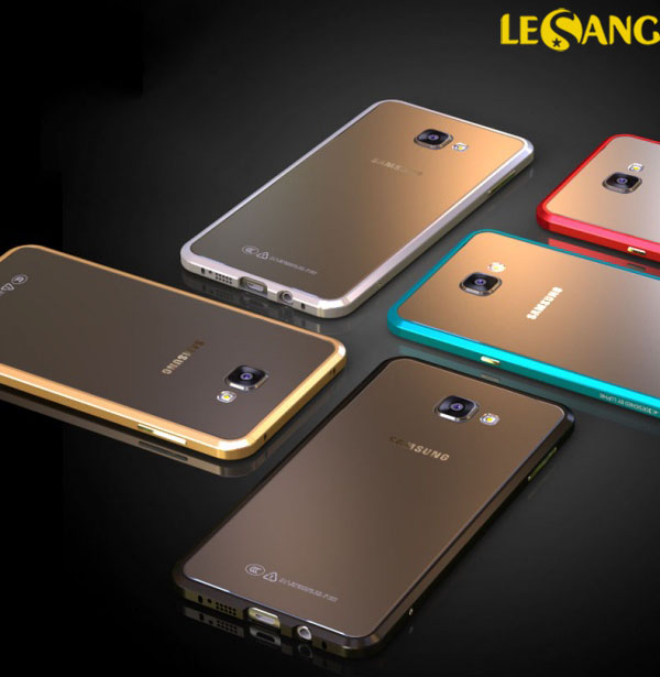 Ốp viền Galaxy A7 2016 Luphie Metal nhôm nguyên khối 1