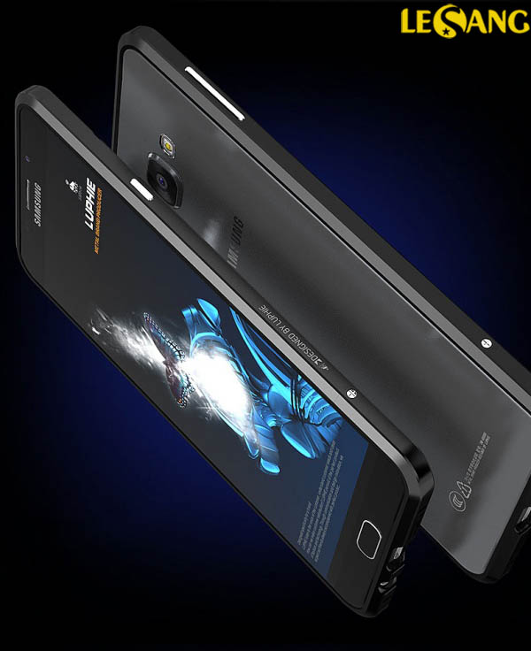Ốp viền Galaxy A7 2016 Luphie Metal nhôm nguyên khối 2