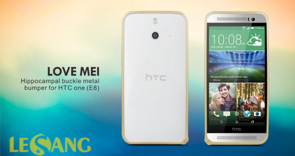 Ốp viền HTC One E8 Love Metal 2